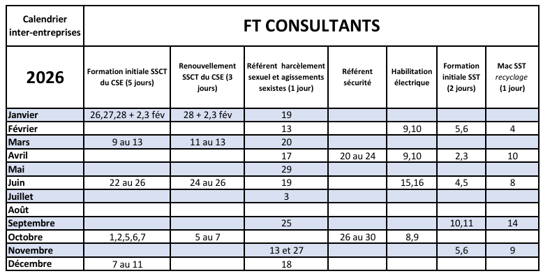calendrier des inters 2026